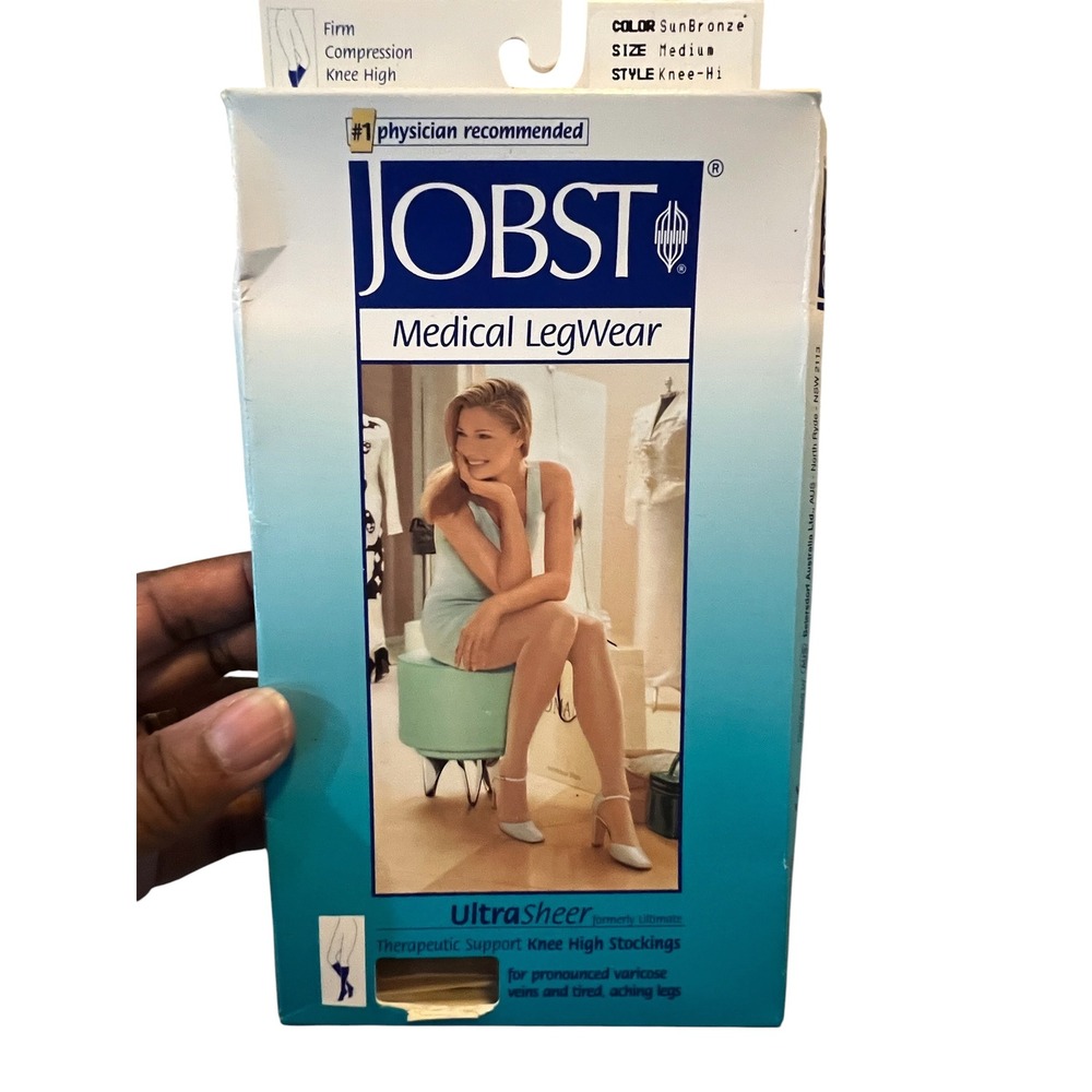 Jobst UltraSheer Knee High Stockings Women SunBronze 20-30mmHg - Medium